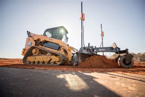 caterpillar skid steer grader attachment|cat gb124 for sale.